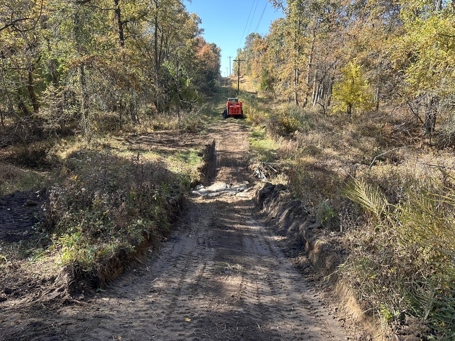Farm ditch crossing northeast Missouri